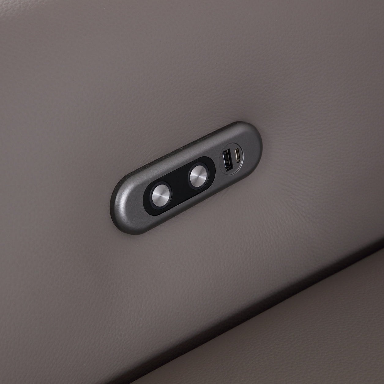 Vilano Electric Lift Recliner/Grey Leather Sofa/Chaise