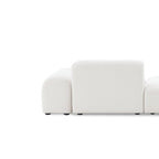 Pretty Modular Pure White Bouclé Upholstery Sofa Set/Modular Corner Sofas