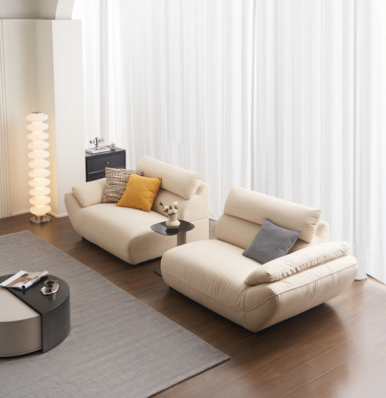 Briley White Pet-Friendly Fabric Upholstered Four-Seater Sofa/280CM/320CM