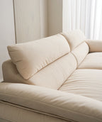 Briley White Pet-Friendly Fabric Upholstered Four-Seater Sofa/280CM/320CM