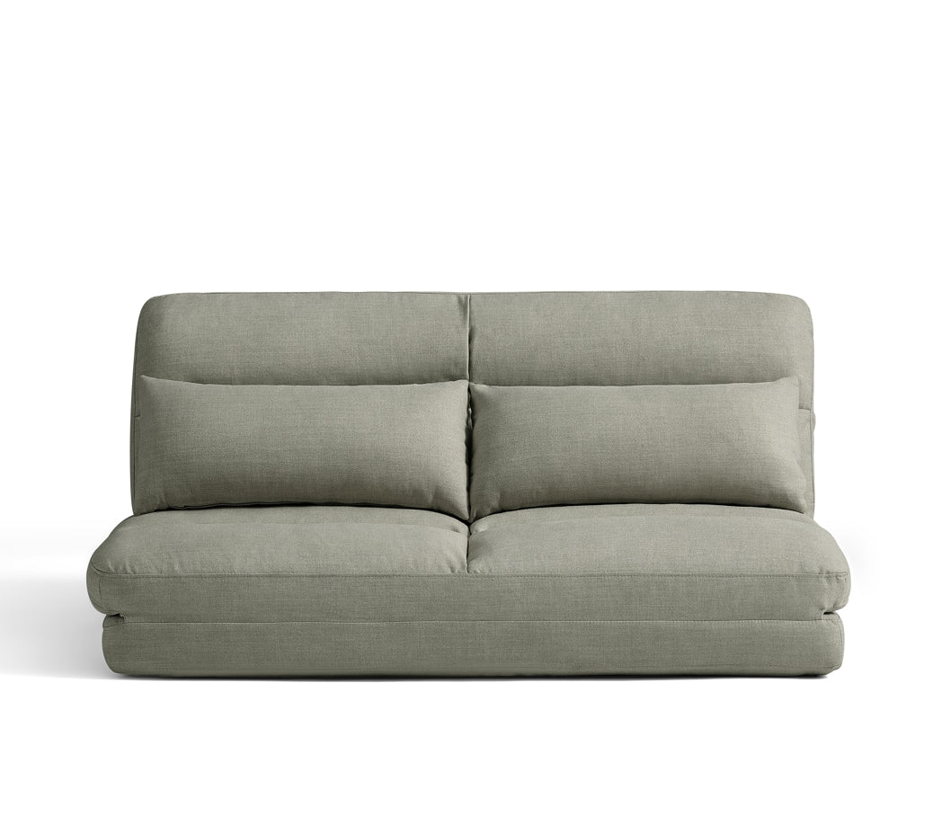Grey Removable and Washable Upholstered Folding Lounge Sofa Bed/Foldable Single Sofabed