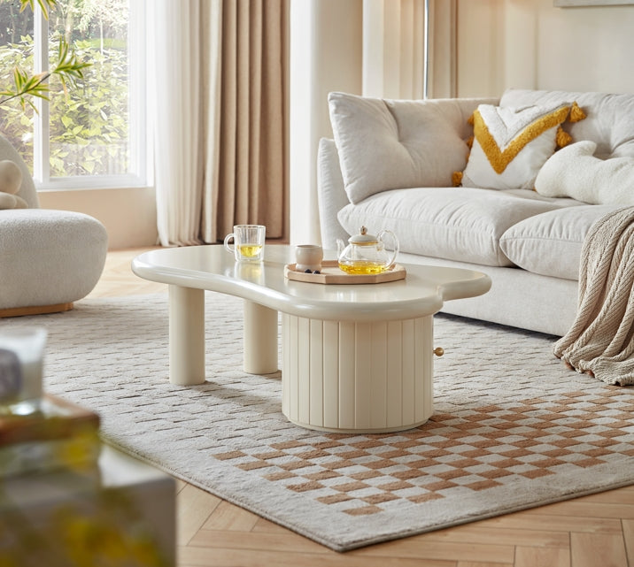 Casper Cloud-Shaped Tabletop Storage Coffee Table/Tea Table