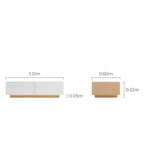 Minimalist Ceramic Top Storage Coffee Table with 4 Drawers/Tea Table