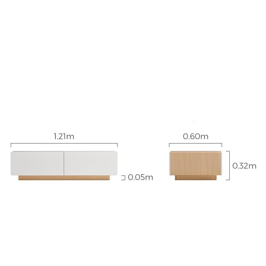 Minimalist Ceramic Top Storage Coffee Table with 4 Drawers/Tea Table