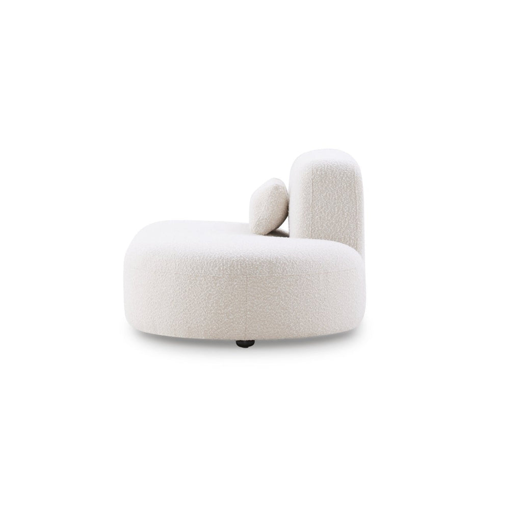 Pretty Modular Pure White Bouclé Upholstery Sofa/ 270cm