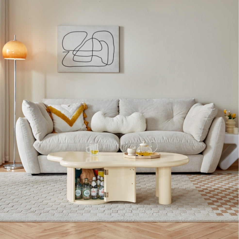 Casper Cloud-Shaped Tabletop Storage Coffee Table/Tea Table