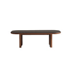 Certified American Oak Base Matte Ceramic Top Coffee Table