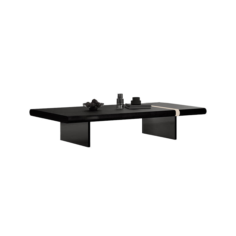 Aust Black Solid Timber Coffee Table/Rectangular Tea Table