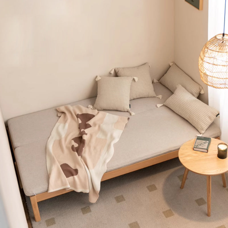 Bernice 1.8m/2.02m Solid Beech Wood Multiple People Sofa/Sofa Bed Cotton-linen Blend Fabric