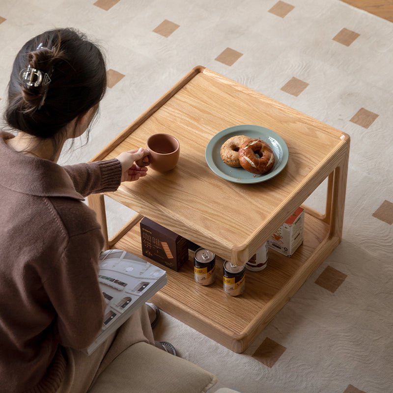 Sarah FAS-Graded Solid Oak Wood Modular Coffee Table