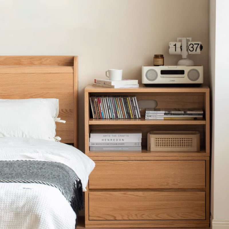 Graded Solid American Oak Wood Floor-standing Modular Storage Cabinet Chest Set for Home