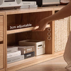 Graded Solid American Oak Wood Floor-standing Modular Storage Cabinet Chest Set for Home