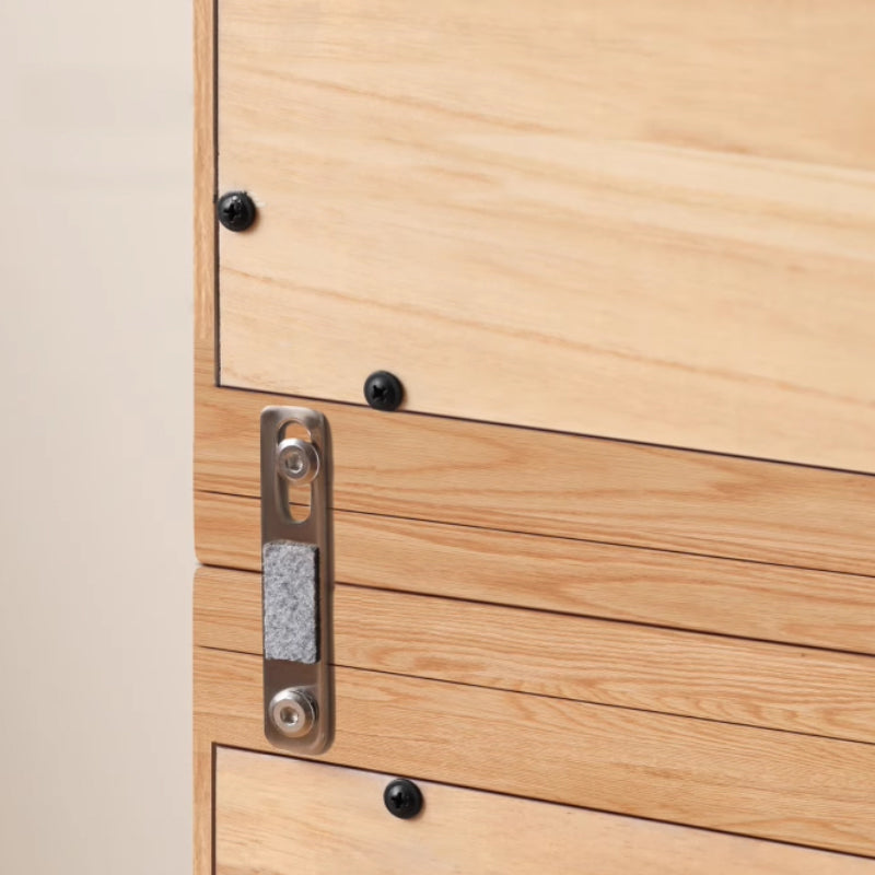 Graded Solid American Oak Wood Floor-standing Modular Storage Cabinet Chest Set for Home