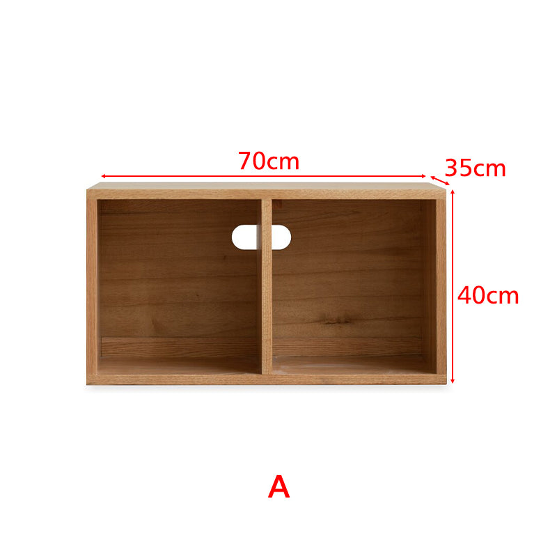 Graded Solid American Oak Wood Floor-standing Modular Storage Cabinet Chest Set for Home