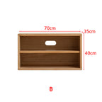 Graded Solid American Oak Wood Floor-standing Modular Storage Cabinet Chest Set for Home