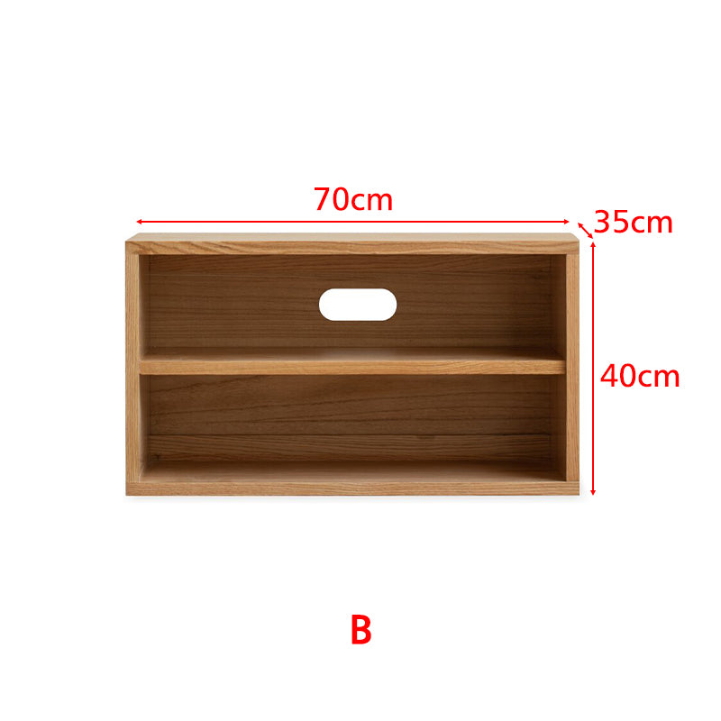 Graded Solid American Oak Wood Floor-standing Modular Storage Cabinet Chest Set for Home