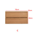 Graded Solid American Oak Wood Floor-standing Modular Storage Cabinet Chest Set for Home