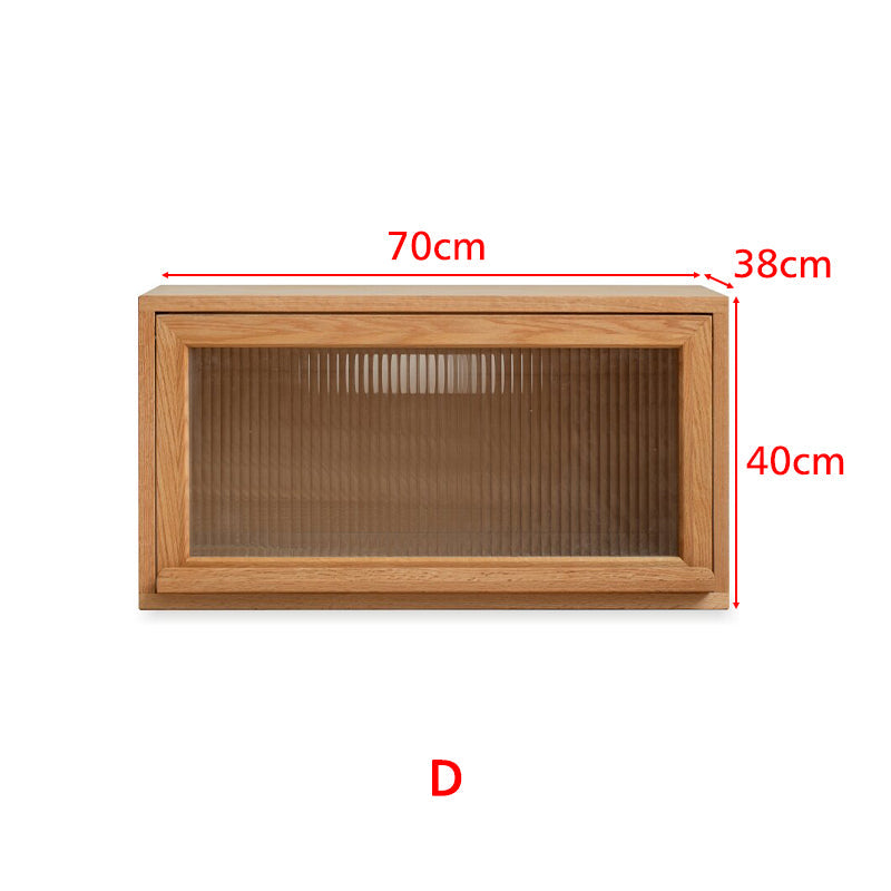 Graded Solid American Oak Wood Floor-standing Modular Storage Cabinet Chest Set for Home