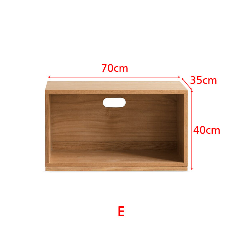 Graded Solid American Oak Wood Floor-standing Modular Storage Cabinet Chest Set for Home