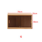 Graded Solid American Oak Wood Floor-standing Modular Storage Cabinet Chest Set for Home