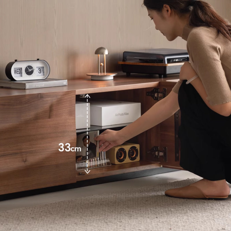 Kelly FAS-Graded Solid Black Walnut Wood 2m TV Stand/Entertainment Unit