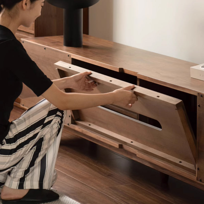 Athena 2.0m FAS-Graded Solid Ash Wood TV Stand/Entertainment Unit