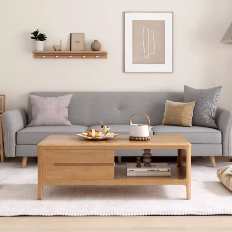 Gretchen FAS Graded Solid American Oak Coffee Table With Drawer