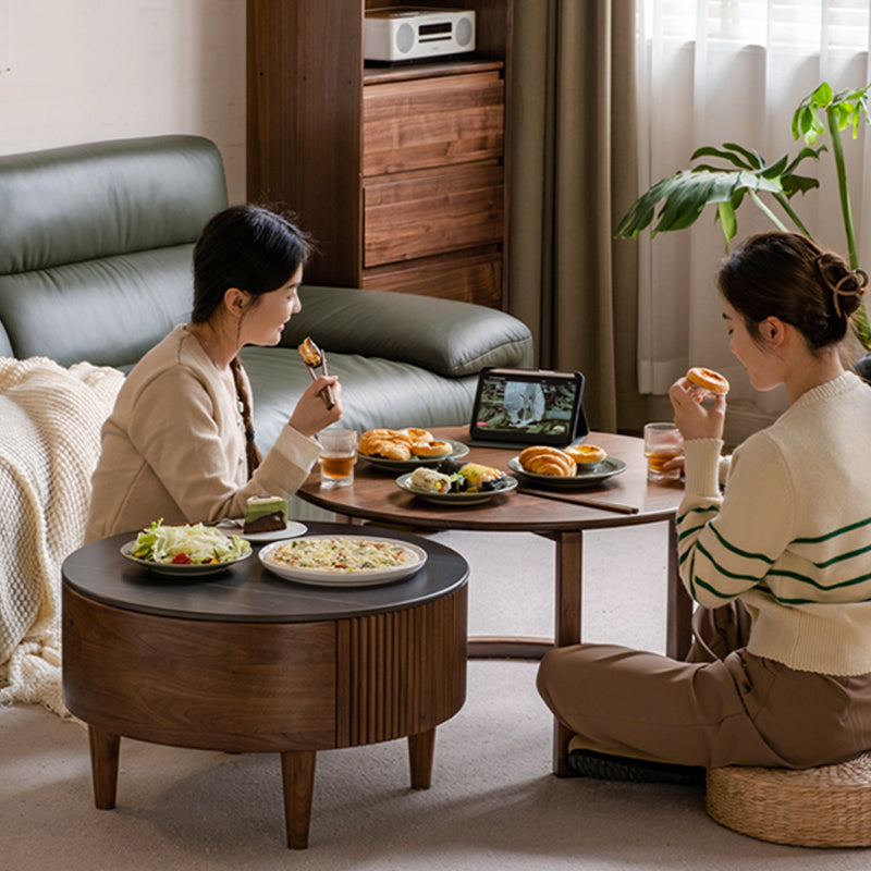 Thomas FAS-Graded Solid Black Walnut Wood Coffee Table and Side Table