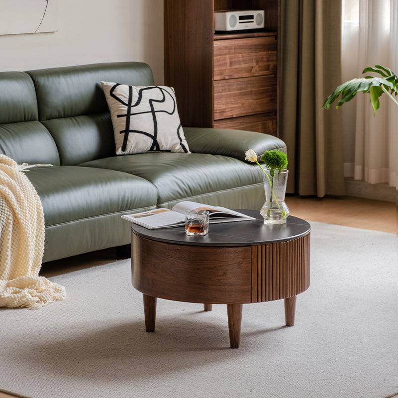 Thomas FAS-Graded Solid Black Walnut Wood Coffee Table and Side Table