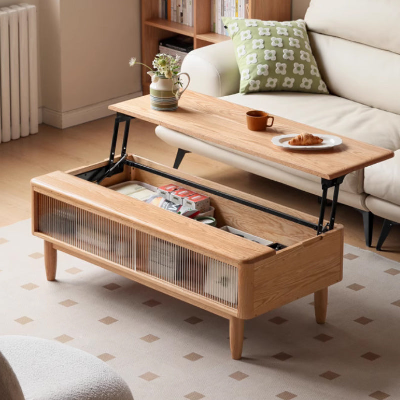 Marilyn FAS-Graded Solid American Oak Lift-Top Coffee Table