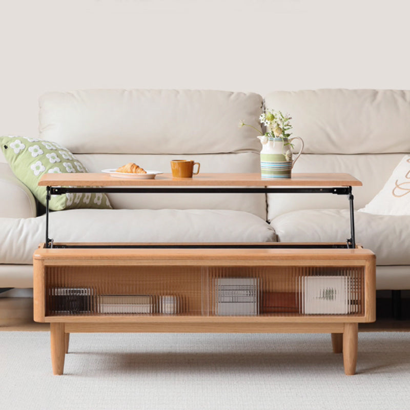 Marilyn FAS-Graded Solid American Oak Lift-Top Coffee Table