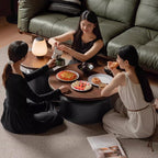 Brendan FAS-Graded Solid Black Walnut Wood Top Twin-Set Coffee Table with Side Table Set