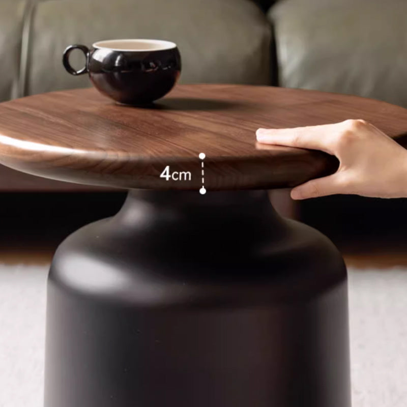 Brendan FAS-Graded Solid Black Walnut Wood Top Twin-Set Coffee Table with Side Table Set