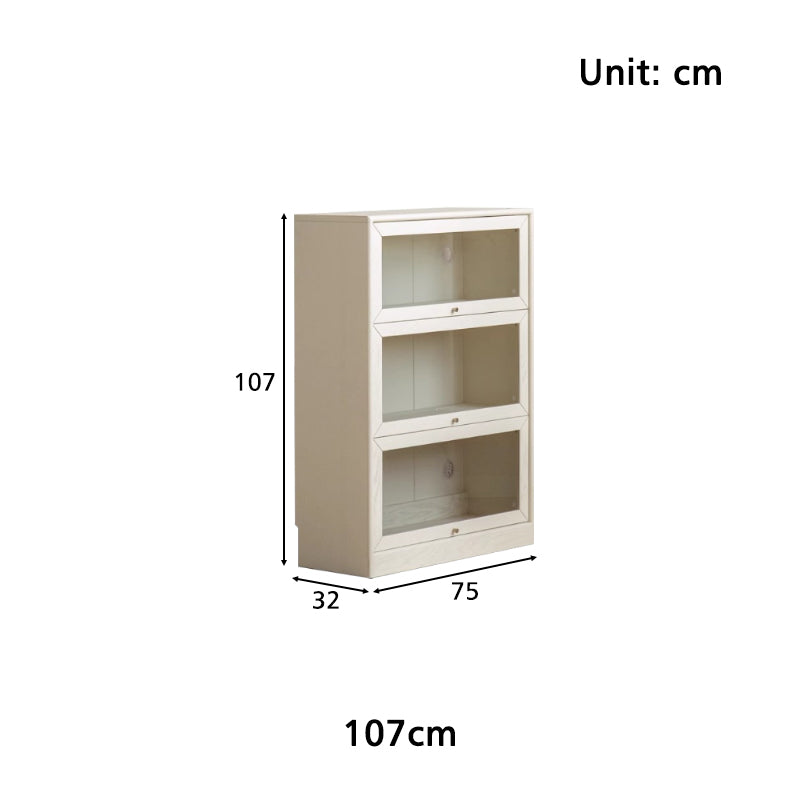 Jared FAS-Graded Solid American Oak Wood Floor-standing Bookcase Bookshelf/Storage Rack With Light Multiple Size