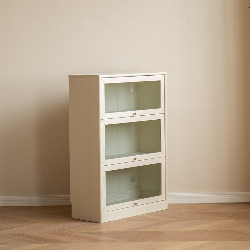 Jared FAS-Graded Solid American Oak Wood Floor-standing Bookcase Bookshelf/Storage Rack With Light Multiple Size