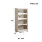 Jared FAS-Graded Solid American Oak Wood Floor-standing Bookcase Bookshelf/Storage Rack With Light Multiple Size