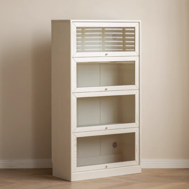 Jared FAS-Graded Solid American Oak Wood Floor-standing Bookcase Bookshelf/Storage Rack With Light Multiple Size