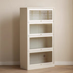 Jared FAS-Graded Solid American Oak Wood Floor-standing Bookcase Bookshelf/Storage Rack With Light Multiple Size