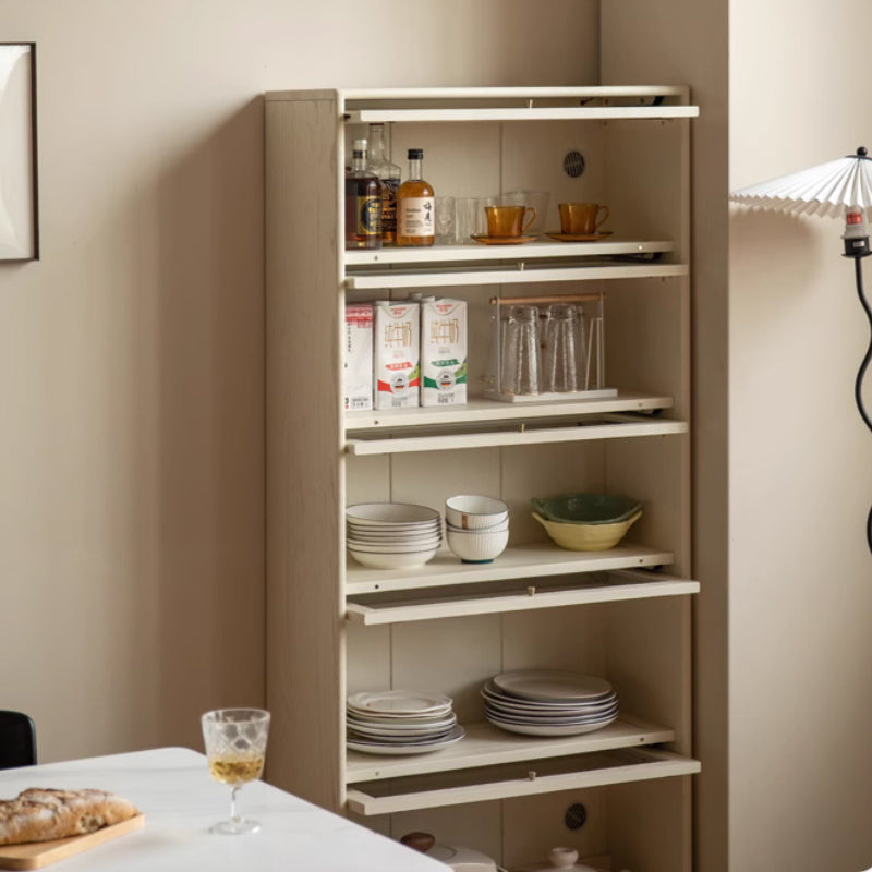 Jared FAS-Graded Solid American Oak Wood Floor-standing Bookcase Bookshelf/Storage Rack With Light Multiple Size