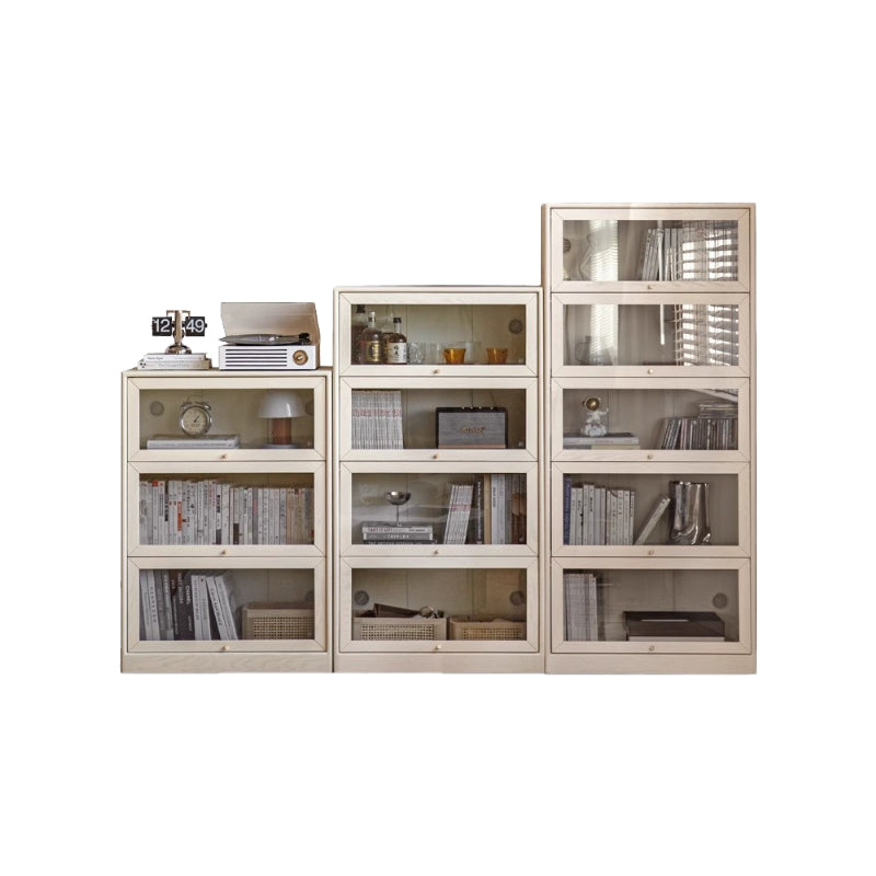 Jared FAS-Graded Solid American Oak Wood Floor-standing Bookcase Bookshelf/Storage Rack With Light Multiple Size