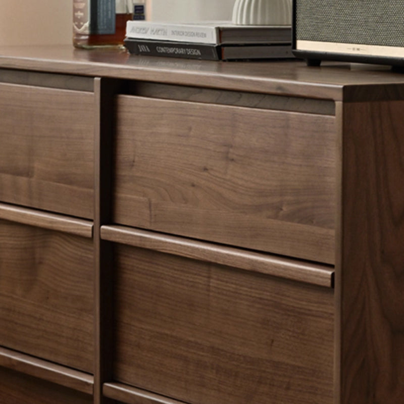 Carmela 131cm FAS-Graded Solid Black Walnut Wood Bedside Storage Cabinet For Home Walnut