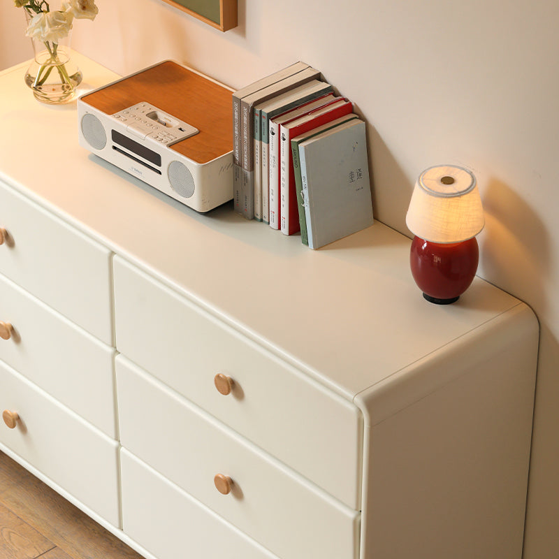 Terry 0.51m/1.31m FAS Graded Solid Liriodendron Multi-Drawer Bedside Storage Cabinet for Home