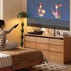 Jesse 1.65m FAS-Graded Solid Cherry Wood Multi-Drawer Bedside Storage Cabinet for Home