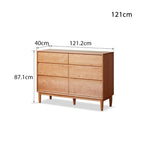Katie FAS-Graded Solid Cherry Wood Multi-Drawer Bedside Storage Cabinet for Home Multiple Size