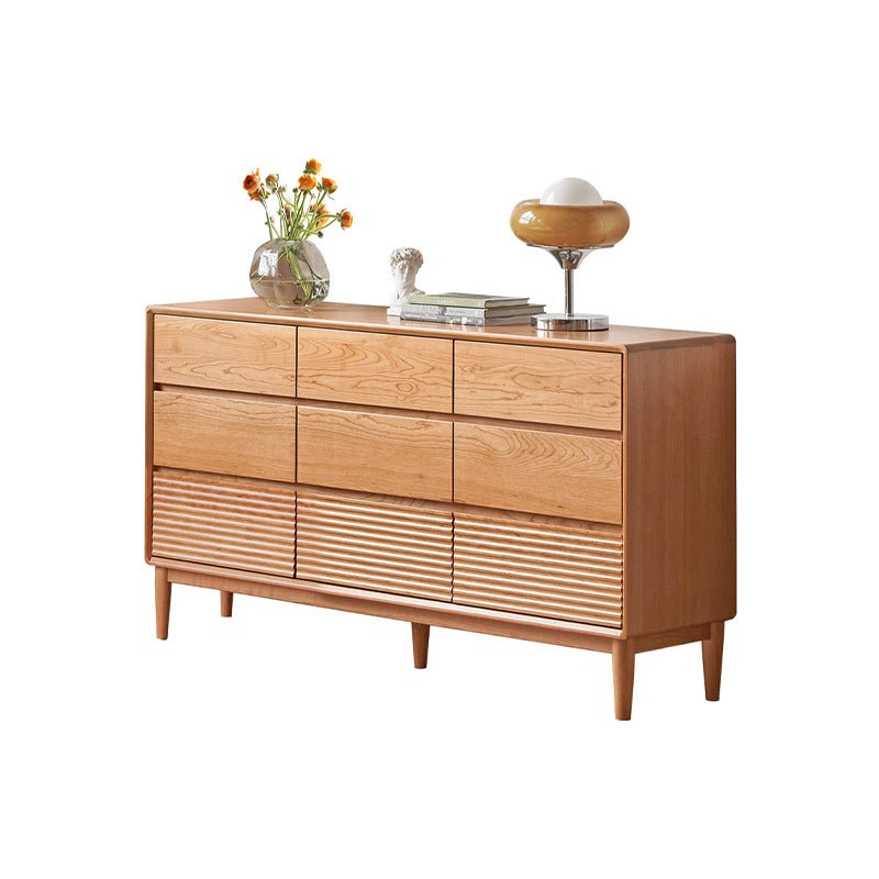 Katie FAS-Graded Solid Cherry Wood Multi-Drawer Bedside Storage Cabinet for Home Multiple Size