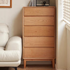Katie FAS-Graded Solid Cherry Wood Multi-Drawer Bedside Storage Cabinet for Home Multiple Size