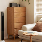 Katie FAS-Graded Solid Cherry Wood Multi-Drawer Bedside Storage Cabinet for Home Multiple Size