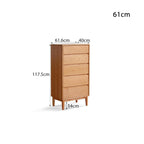 Katie FAS-Graded Solid Cherry Wood Multi-Drawer Bedside Storage Cabinet for Home Multiple Size