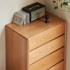 Katie FAS-Graded Solid Cherry Wood Multi-Drawer Bedside Storage Cabinet for Home Multiple Size