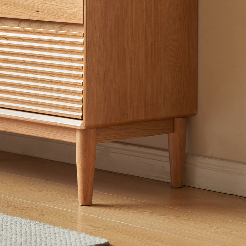 Katie FAS-Graded Solid Cherry Wood Multi-Drawer Bedside Storage Cabinet for Home Multiple Size